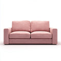 2-Sitzer Sofa Rosa 160 x 85 x 85 cm Polyester Schaumstoff Rechteckig