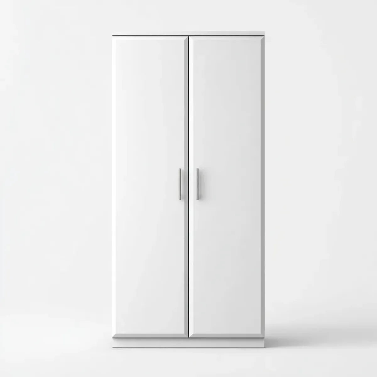Drehtürenschrank Weiß 80 x 180 x 52 cm Spanplatte rechteckig